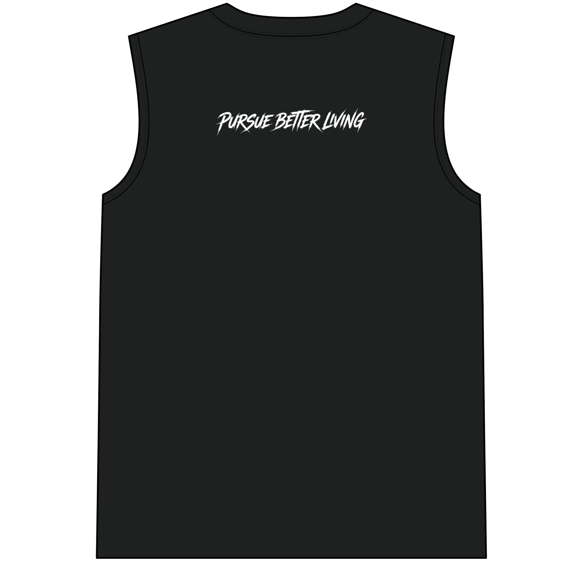PBL 'Pursue Better Living' Muscle Tee — Black Compression Workout Shirt - Pursue Better Living