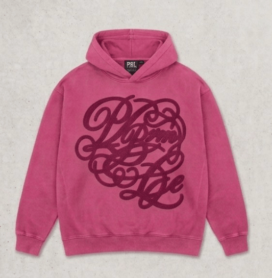 [PRE-ORDER] Vintage Wash Heavyweight Kinetic Pink Hoodie — Oversized Graphic Pullover - Pursue Better Living