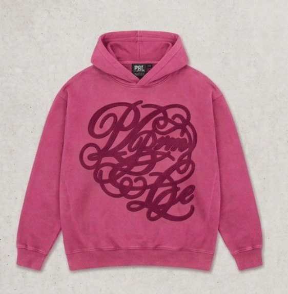[PRE-ORDER] Vintage Wash Heavyweight Kinetic Pink Hoodie — Oversized Graphic Pullover - Pursue Better Living