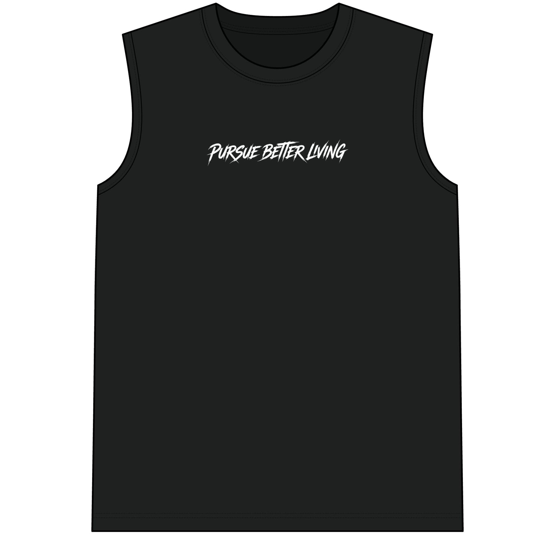 Pursue Better Living Muscle Tee — Men's Sleeveless Training Shirt - Pursue Better Living