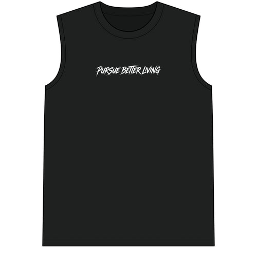 Pursue Better Living Muscle Tee — Men's Sleeveless Training Shirt - Pursue Better Living
