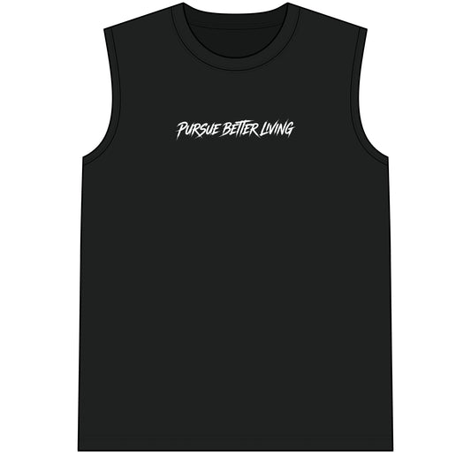 Pursue Better Living Muscle Tee — Men's Sleeveless Training Shirt - Pursue Better Living