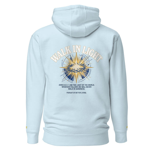 Walk In Light 8:12 Premium Hoodie - Pursue Better Living