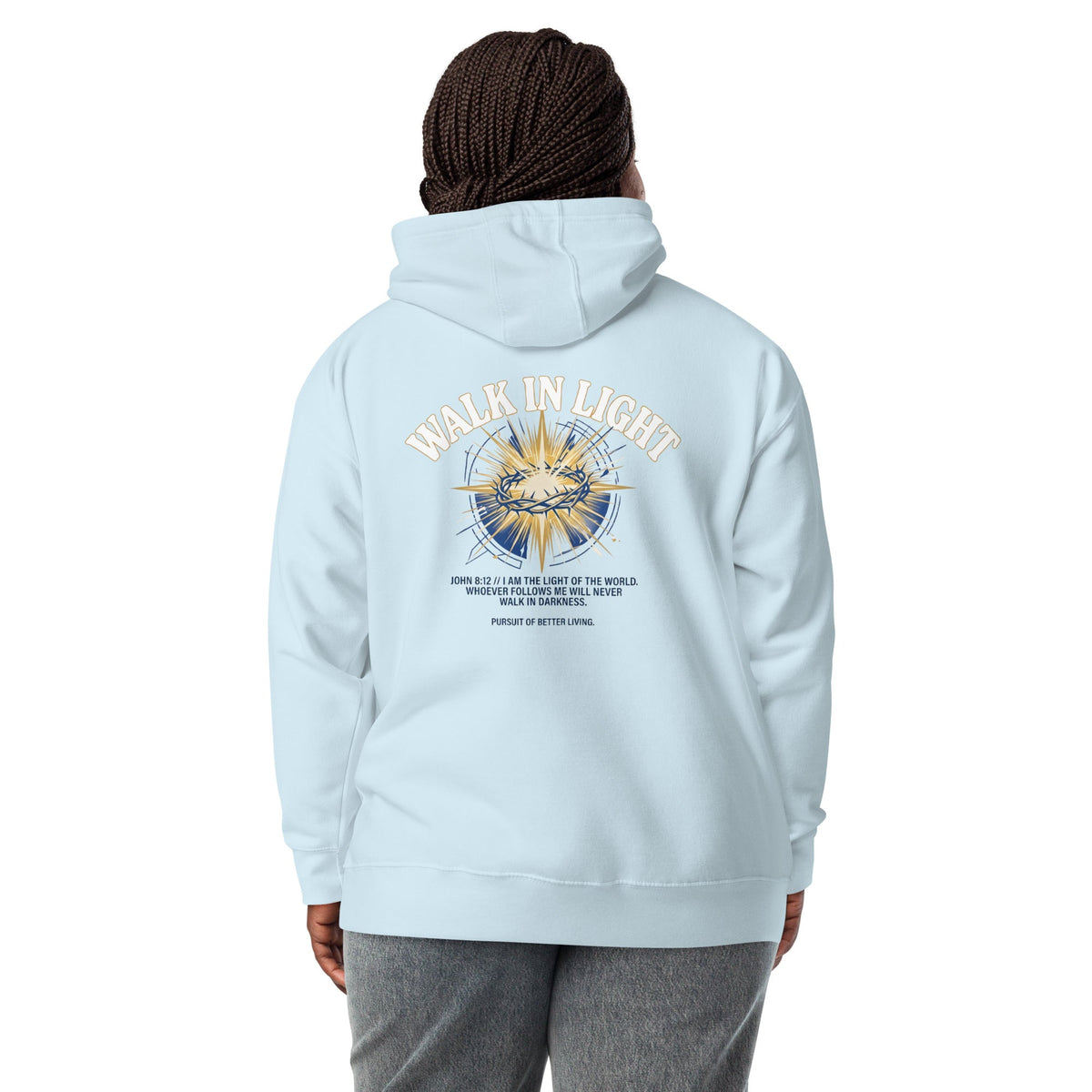 Walk In Light 8:12 Premium Hoodie - Pursue Better Living